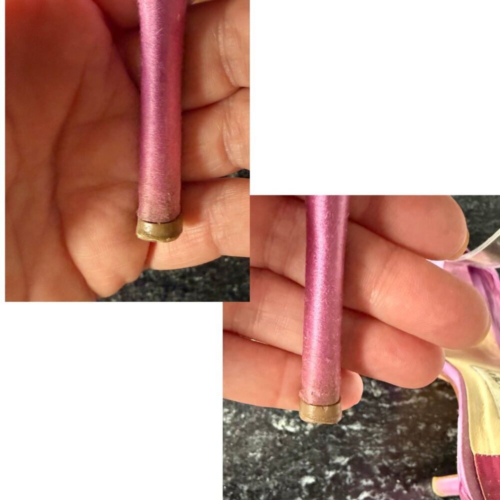 Jimmy Choo Rosie Satin Stiletto Heels Women’s Size 37.5 EU US 7 - Picture 4 of 10